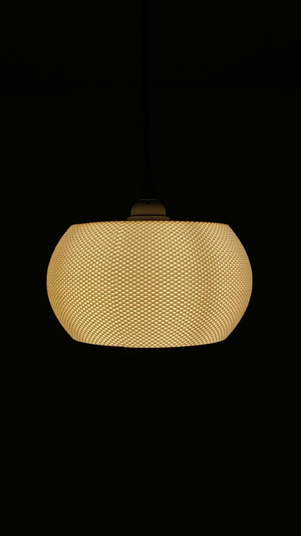 Valo 3D printed lamp shade — alternate angle