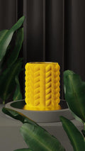 Babushka 3D printed matryoshka doll vase with dried flowers on a shelf