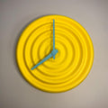 Ondo 3D printed wave texture minimalist wall clock