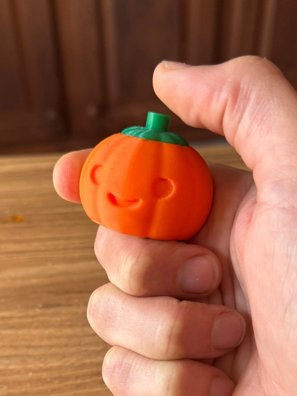 3D printed pumpkin fidget clicker Halloween desk toy