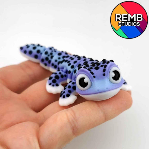 Articulated flexi gecko 3D printed fidget lizard