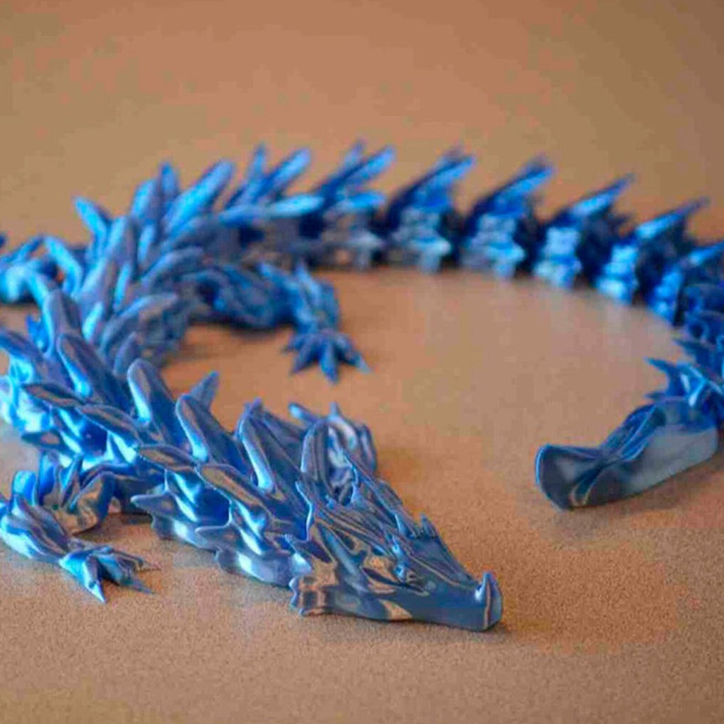 Articulated water dragon flexible segmented scales detail