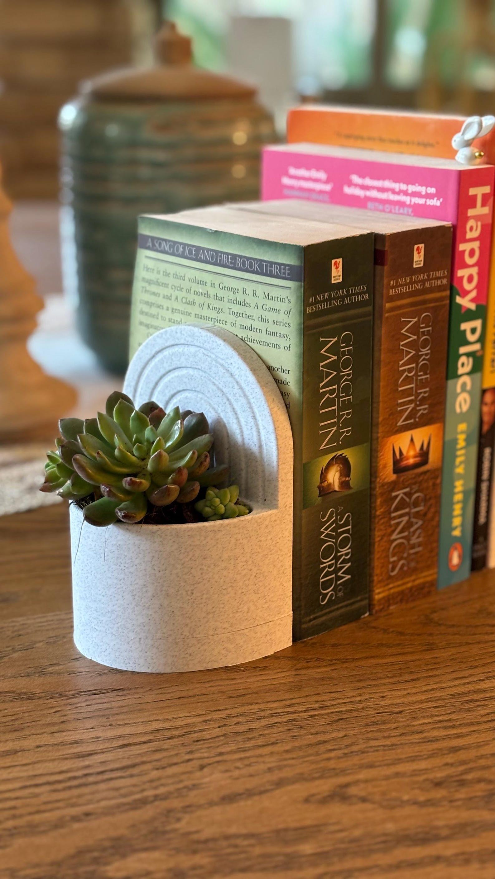 Bookend planter — alternate angle
