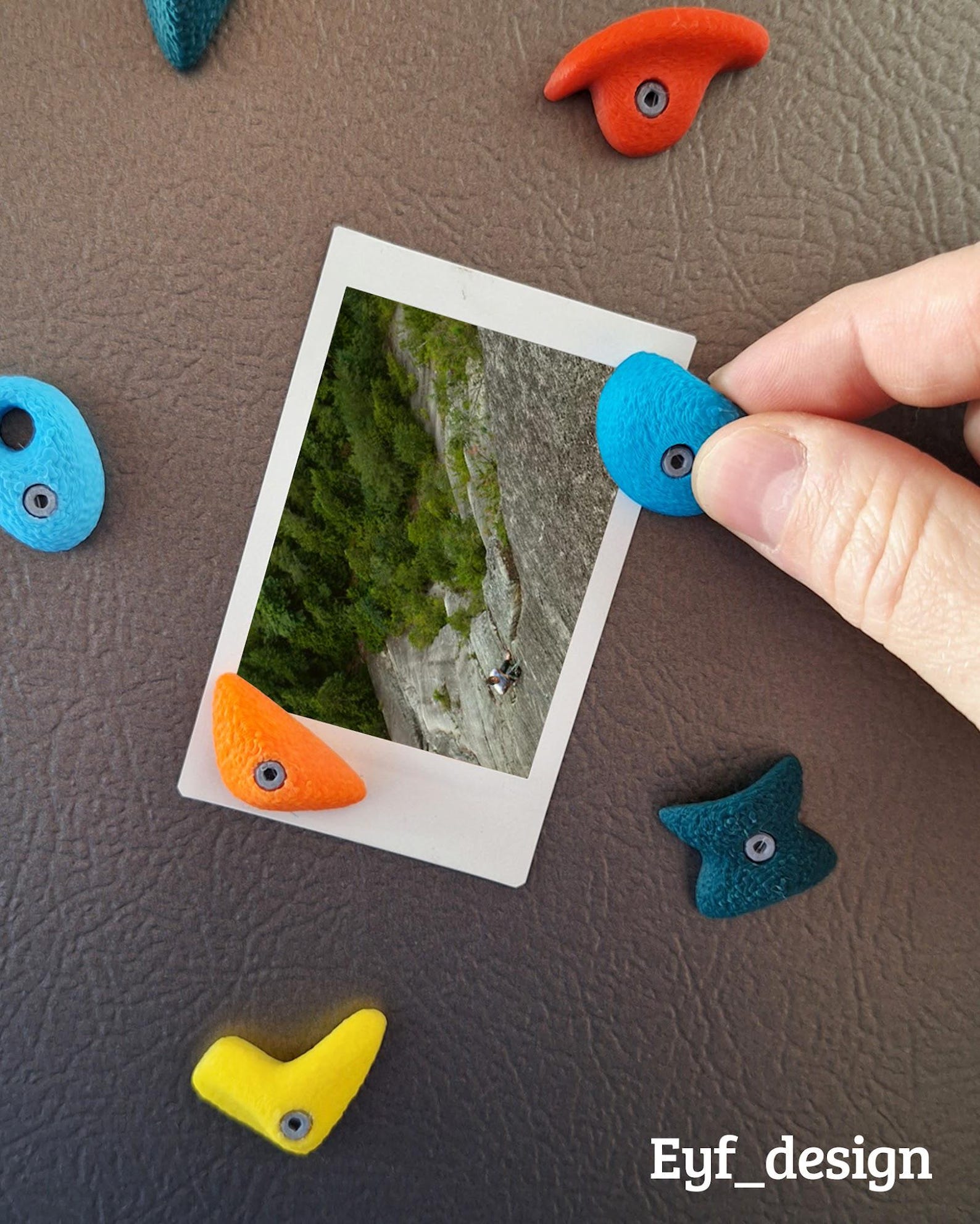 Climbing hold magnets — assorted shapes