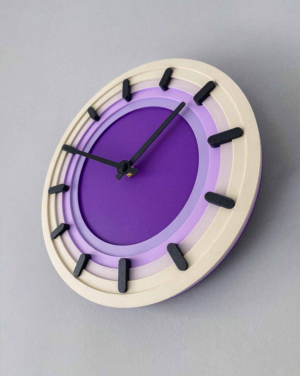 Topo wall clock — on wall lifestyle view