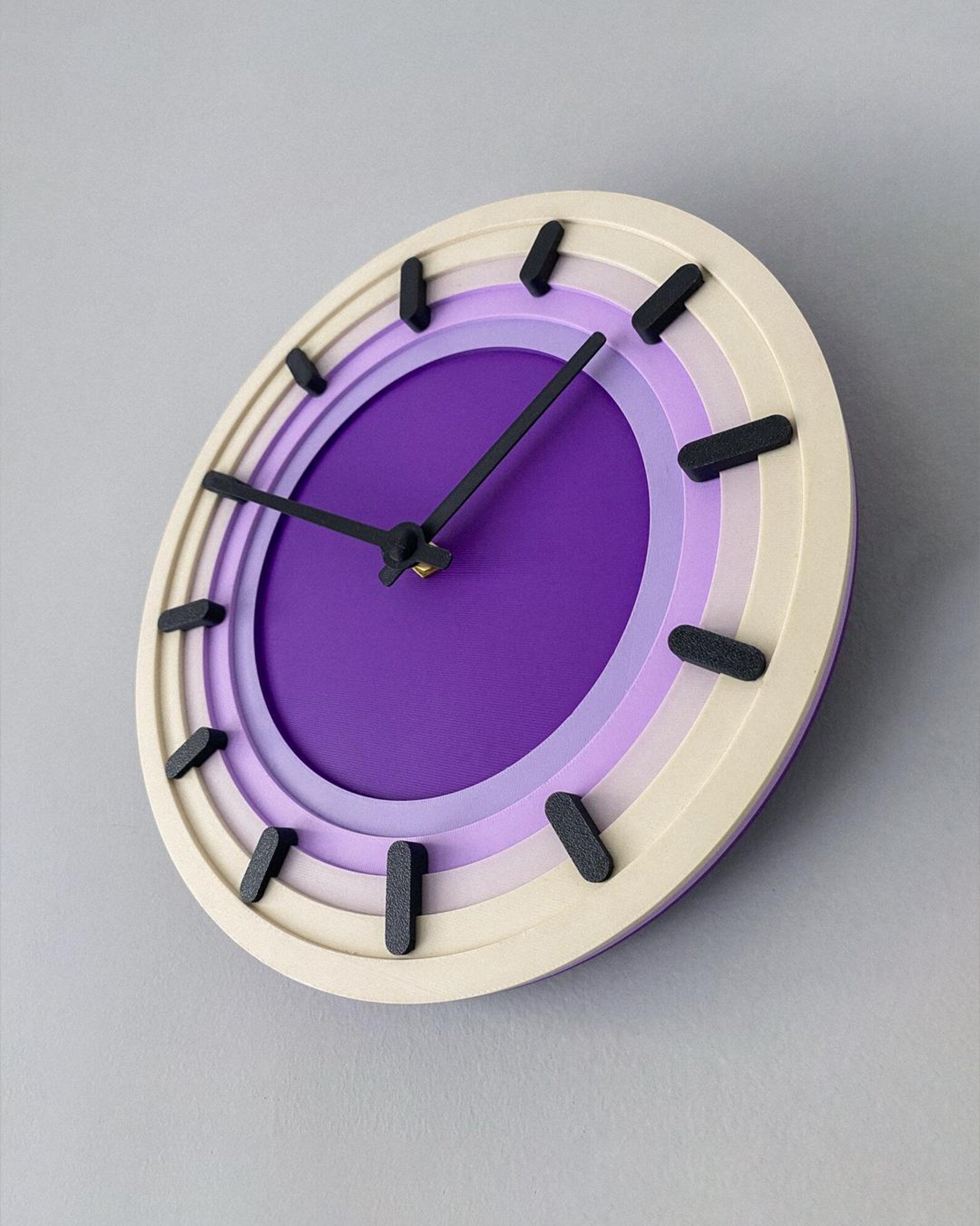 Topo wall clock — on wall lifestyle view