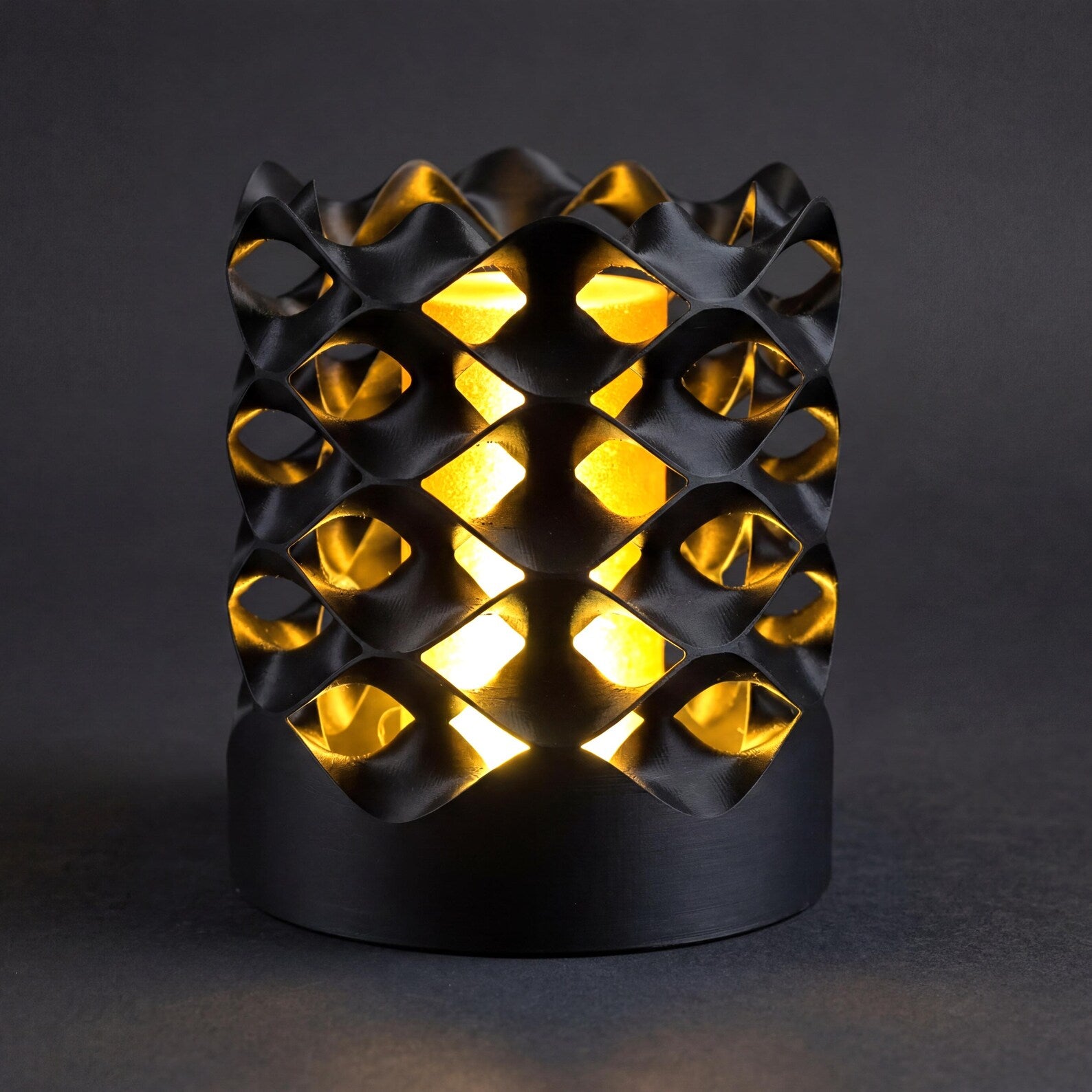 Sine Wave 3D printed geometric mood lamp