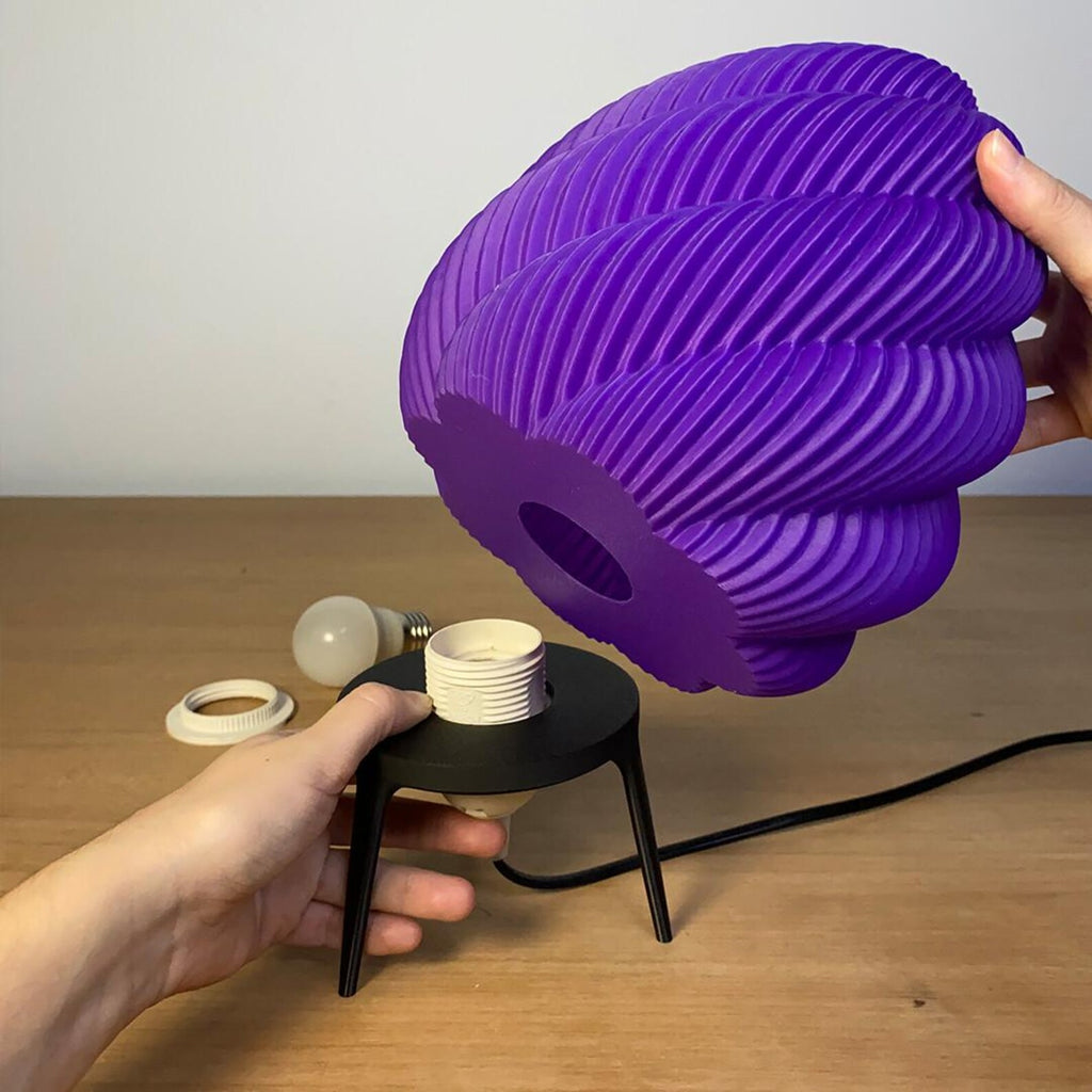 Kamba 3D printed lamp color detail