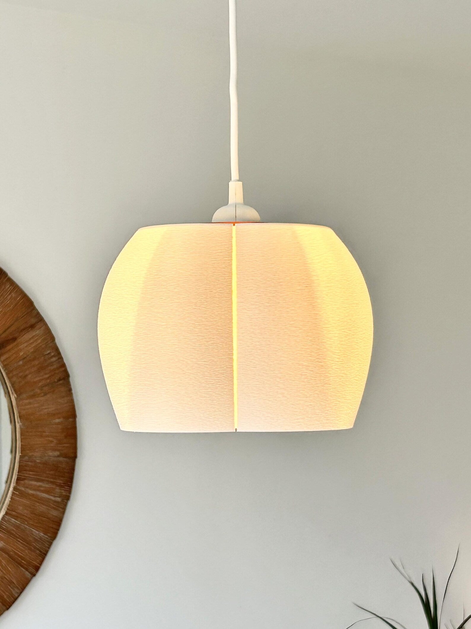 Cherry blossom pendant light warm glow detail