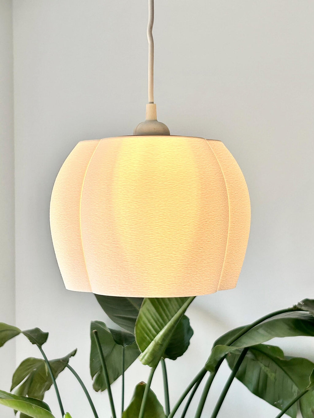 Sakura floral lamp shade in a modern interior