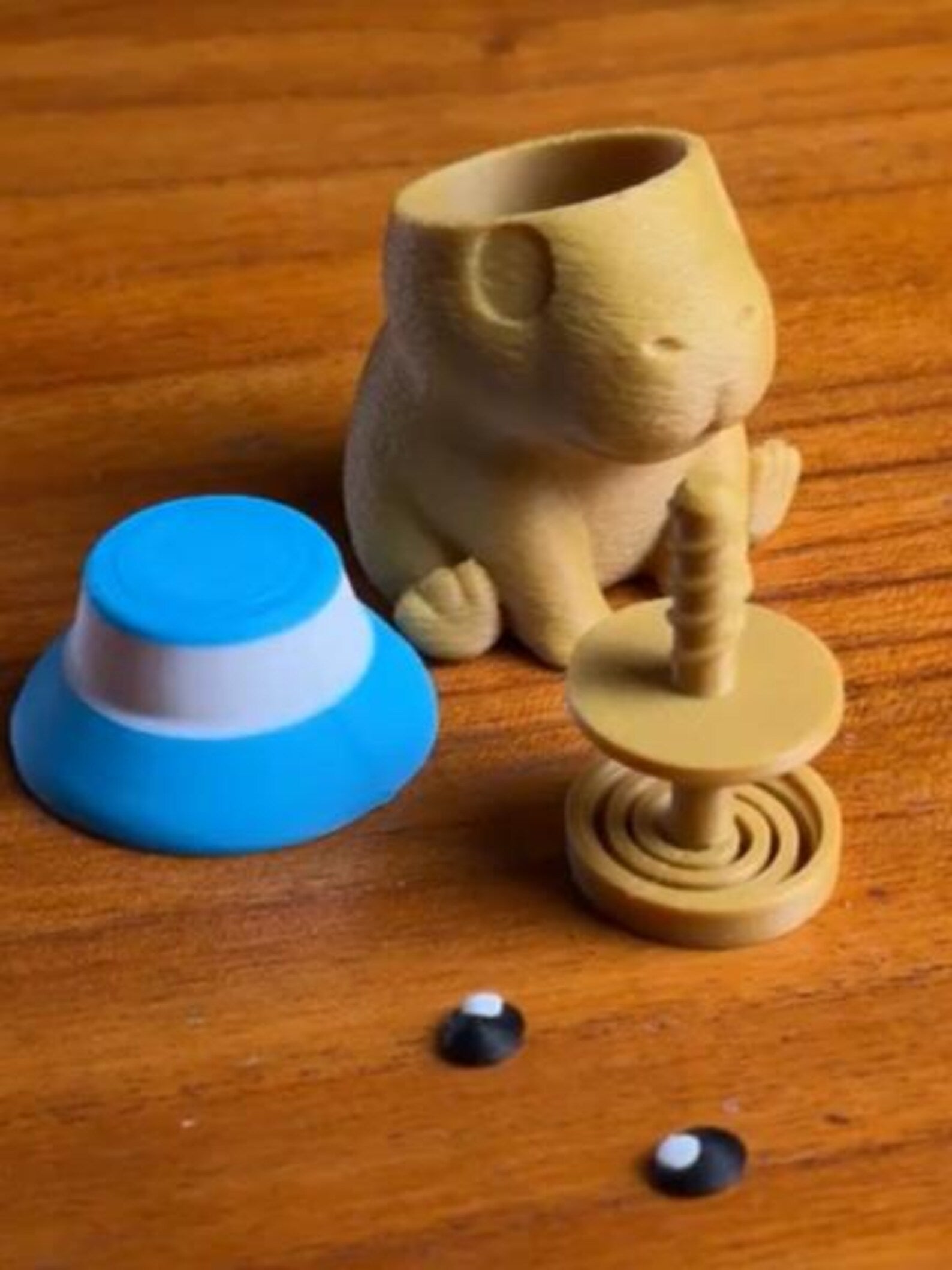 Capybara clicker print-in-place components