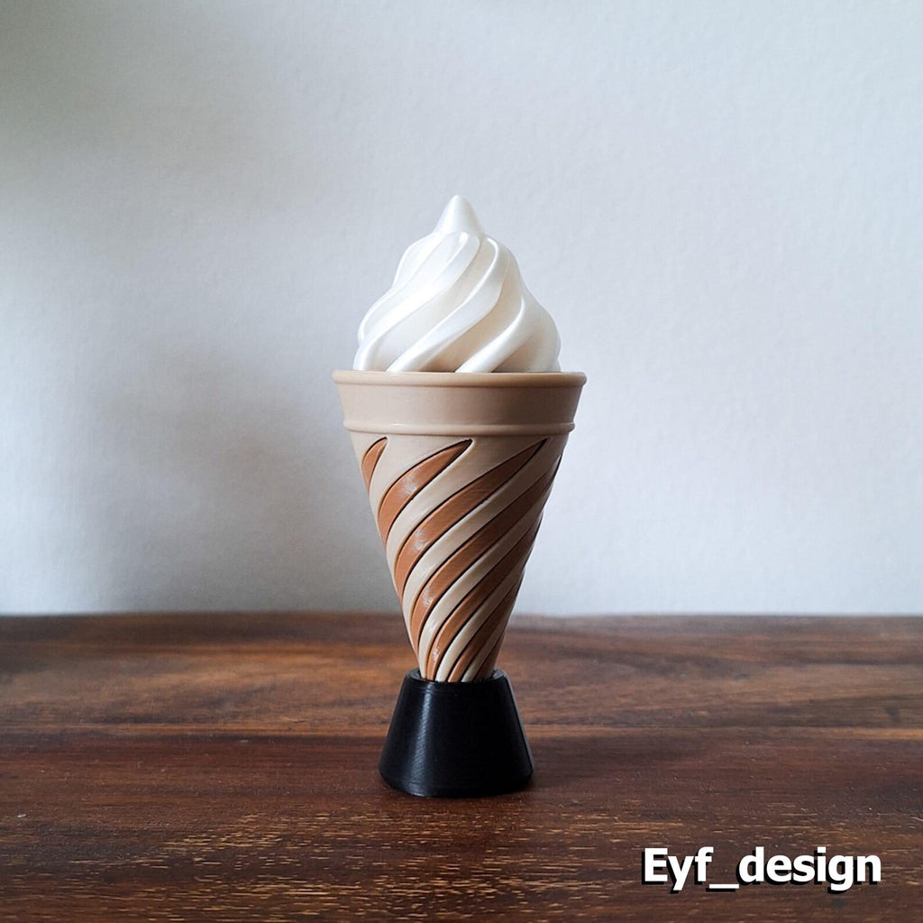 Spiral ice cream cone retro kitchen prop