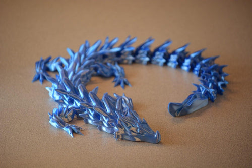 Articulated water dragon flexi body with dorsal spikes