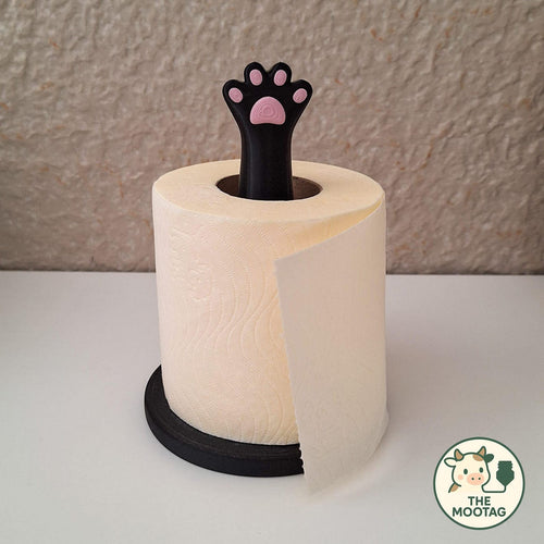 3D printed cat paw toilet paper holder