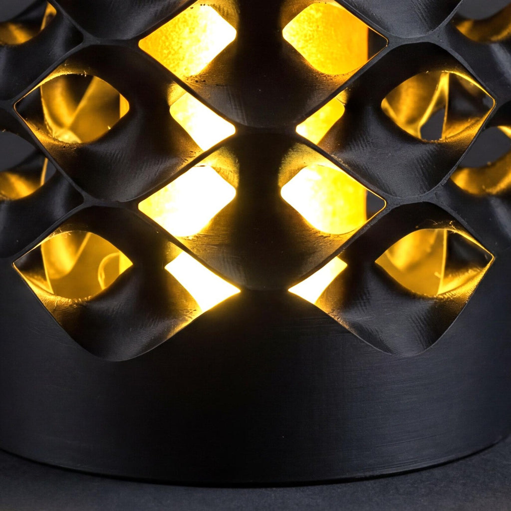Sine Wave mood light styled on a shelf
