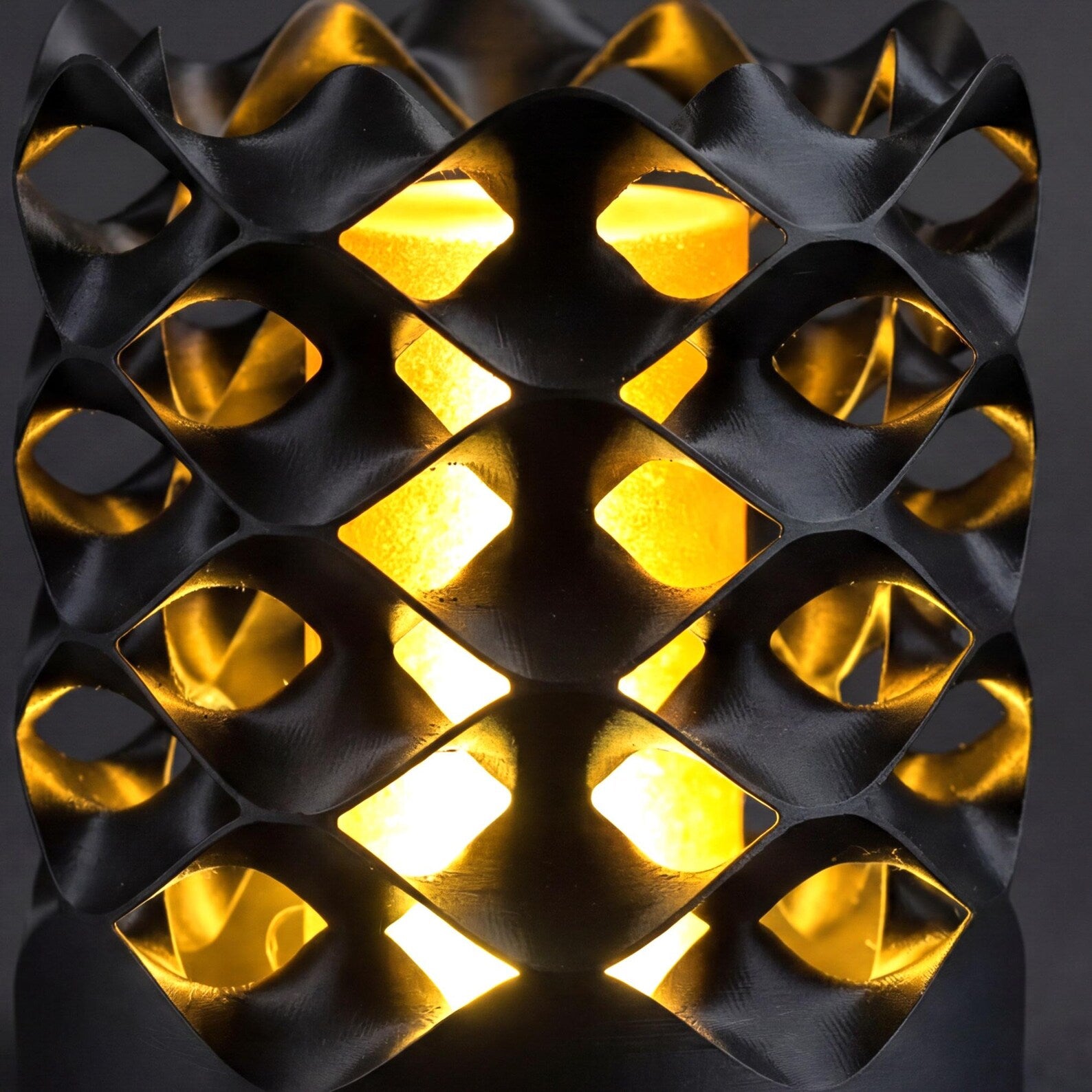 Sine Wave lamp rippling wave-form texture detail