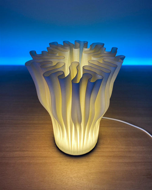 Coral 3D printed reef texture table lamp