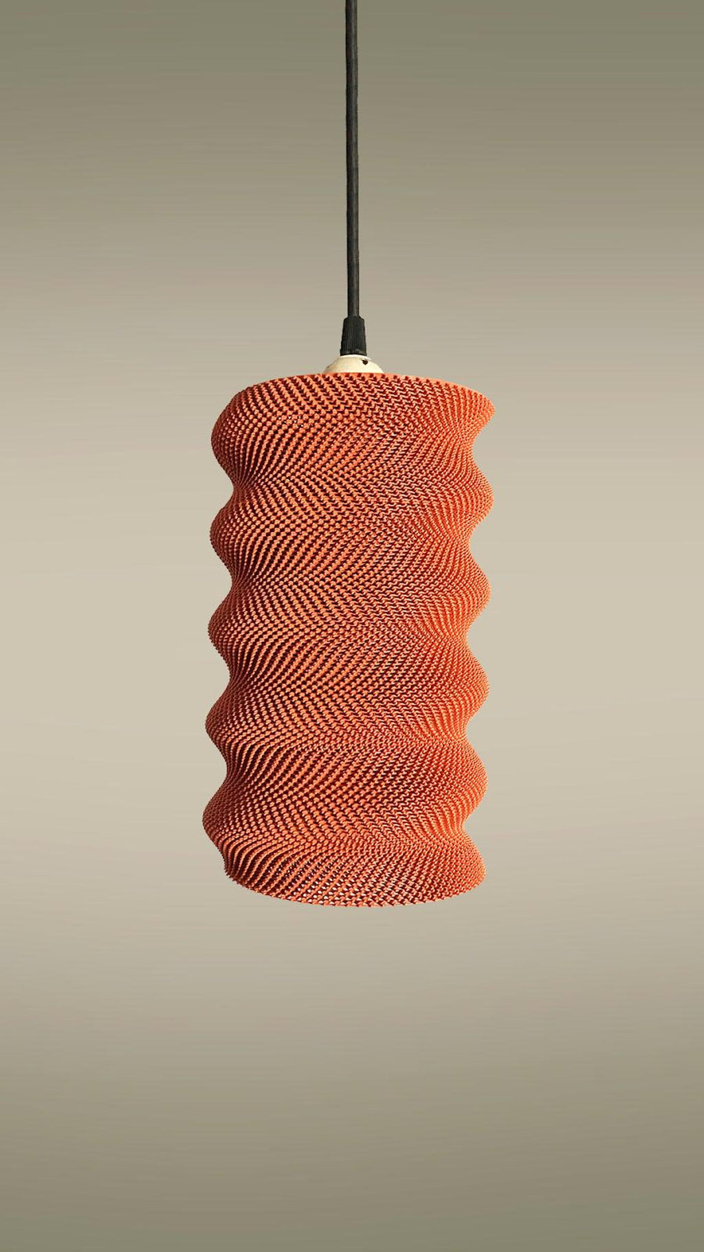 Coiled ripple texture of the spiral shade