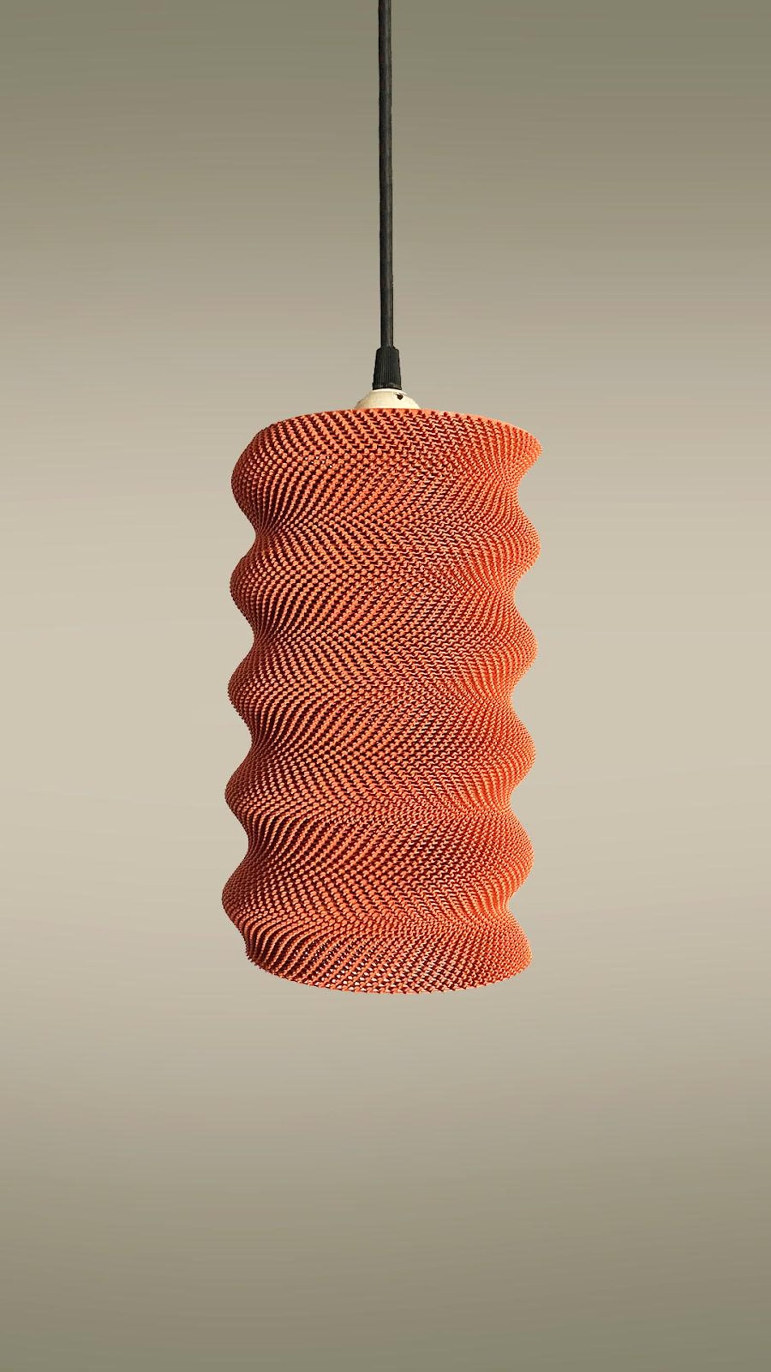Coiled ripple texture of the spiral shade